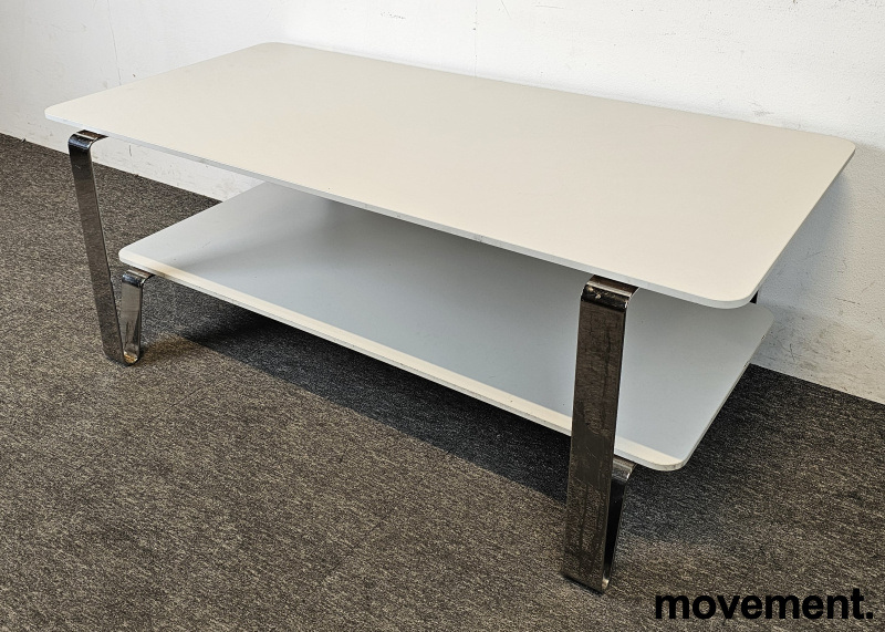 Cosmo 133x65cm Hvit laminat, krom, - 3 / 3