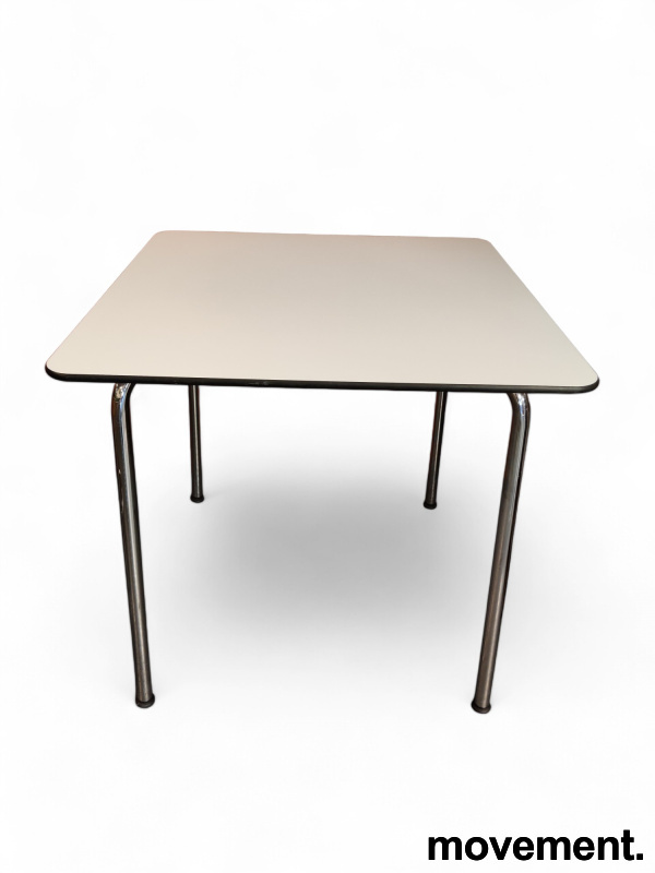 Hal table 74x74cm Hvit laminat, - 1 / 4