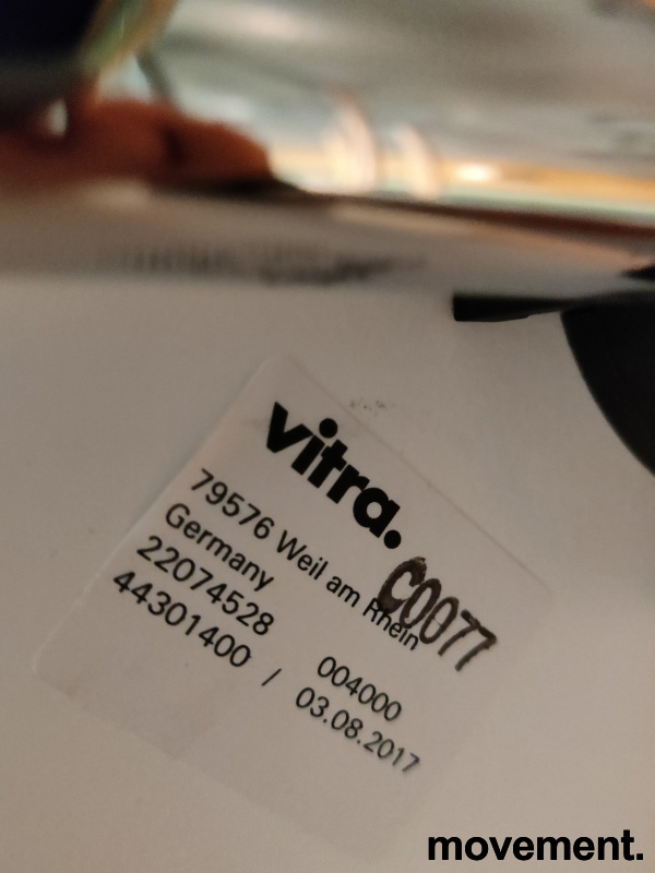 Hal table 74x74cm Hvit laminat, - 4 / 4