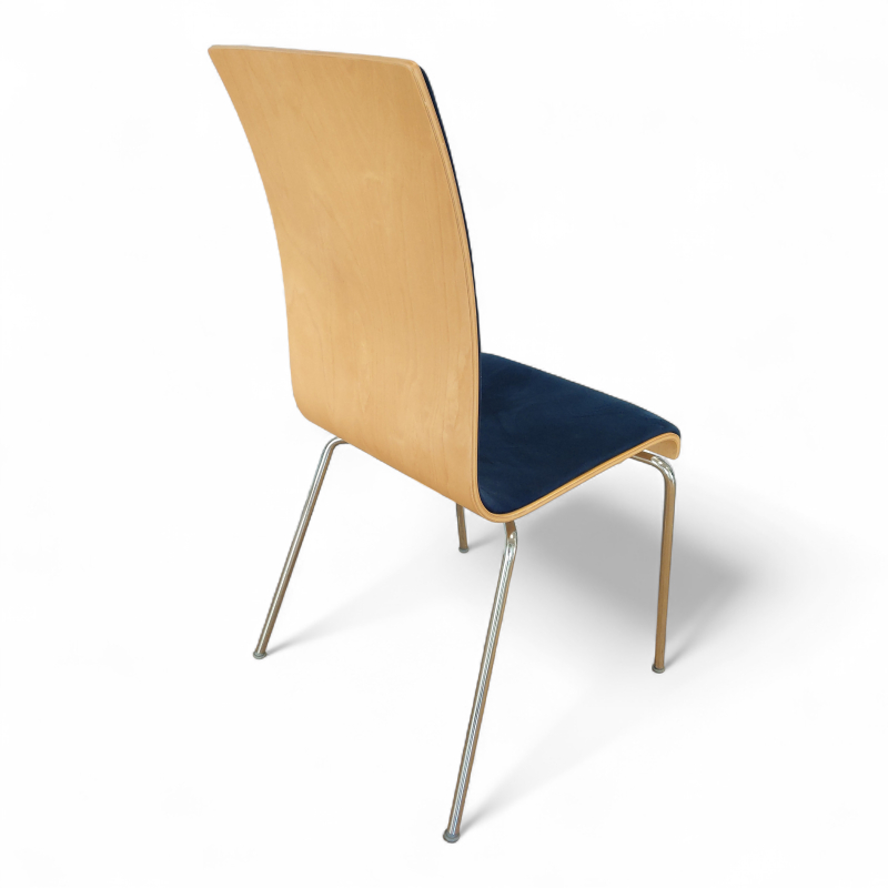 Bella forsidepolstret Blått stoff