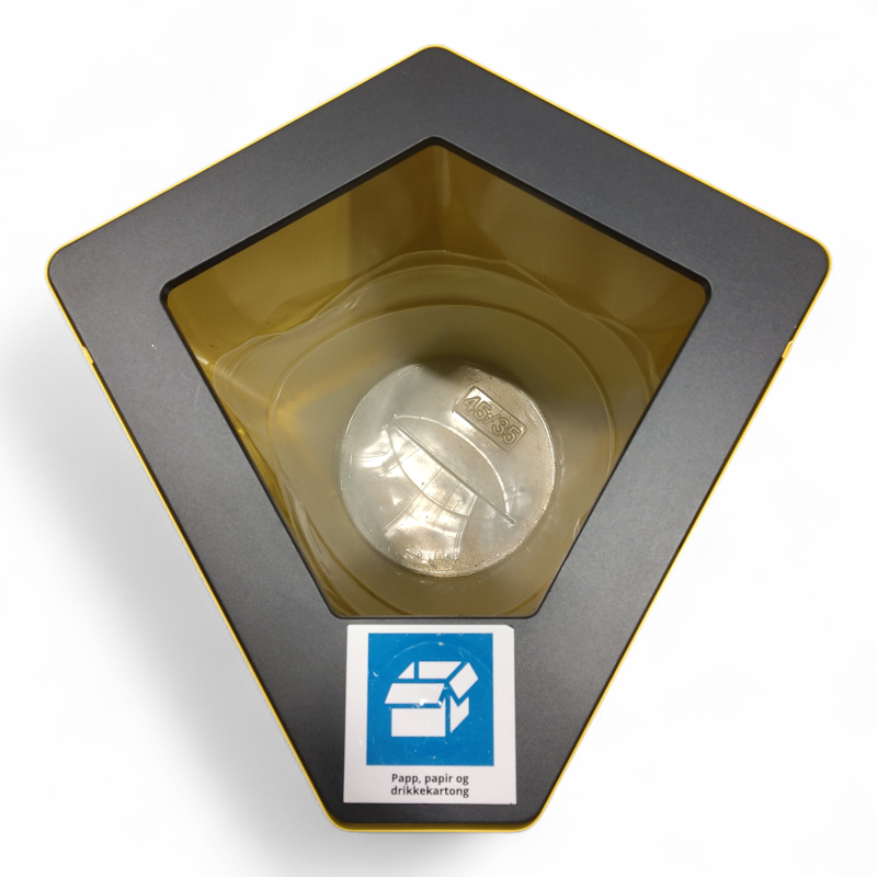 Kite Gul fraksjon sort lokk, papir,