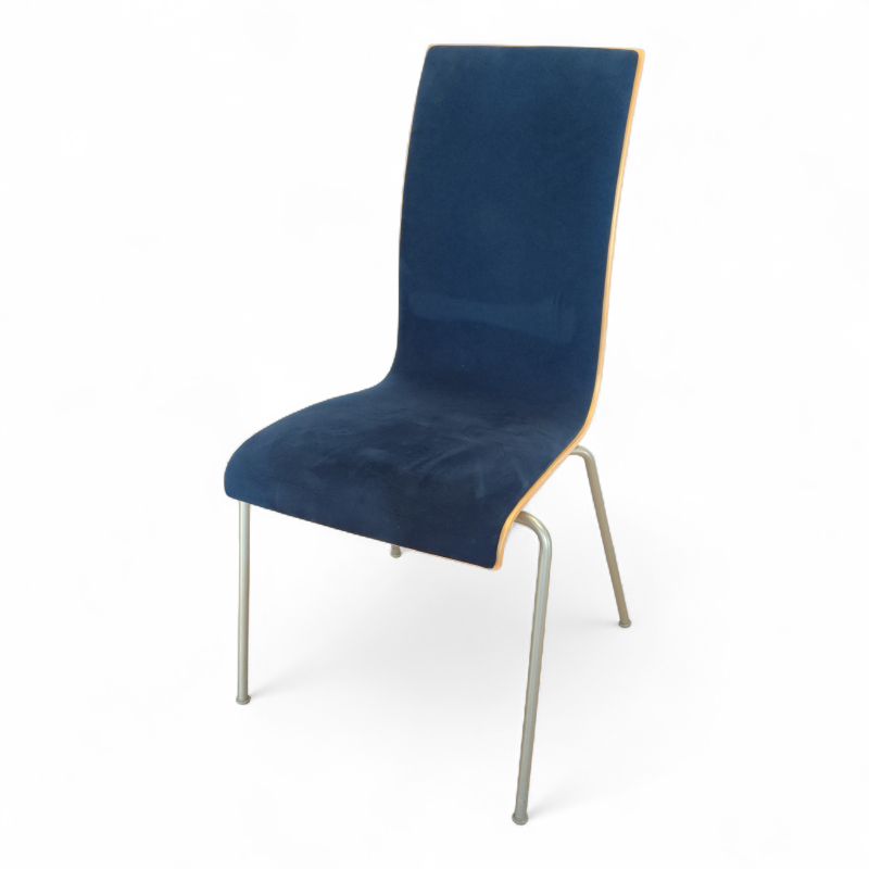 Bella forsidepolstret Blått stoff