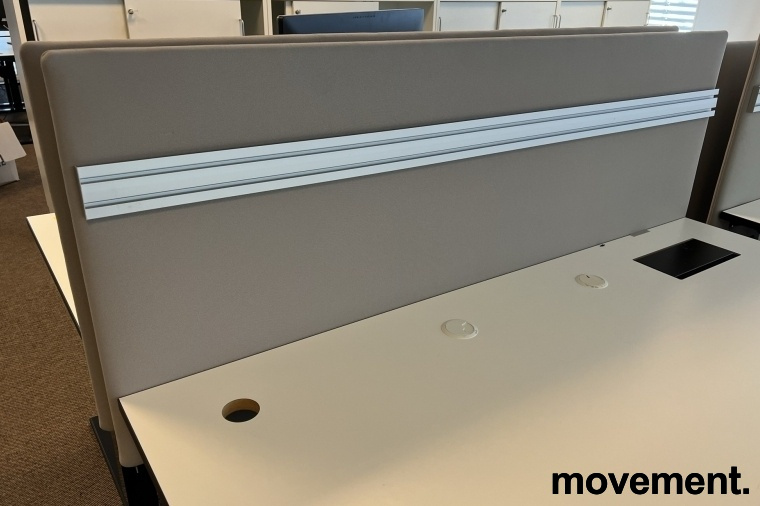 Bordskillevegg 160x67cm Lys - 1 / 2