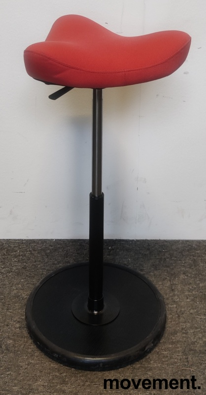 Move Rødt stoff, sort understell,