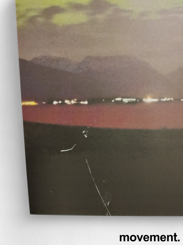 Nordlysbilde på aluminiumsplate