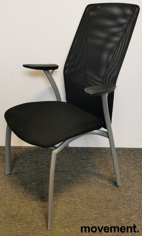 Plus 375 M, armlene Sort stoff,