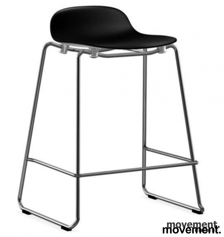 Form barstol stack 65cm Sort, krom