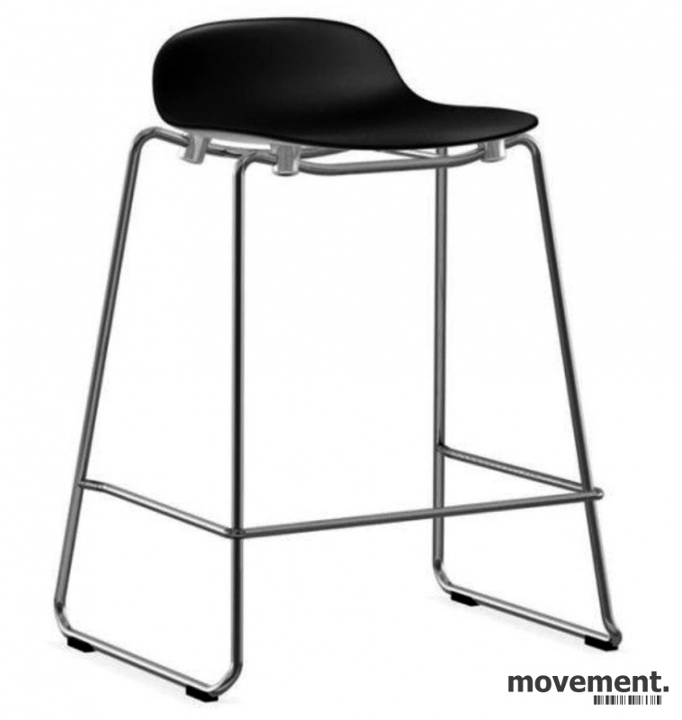 Form barstol stack 65cm Sort, krom