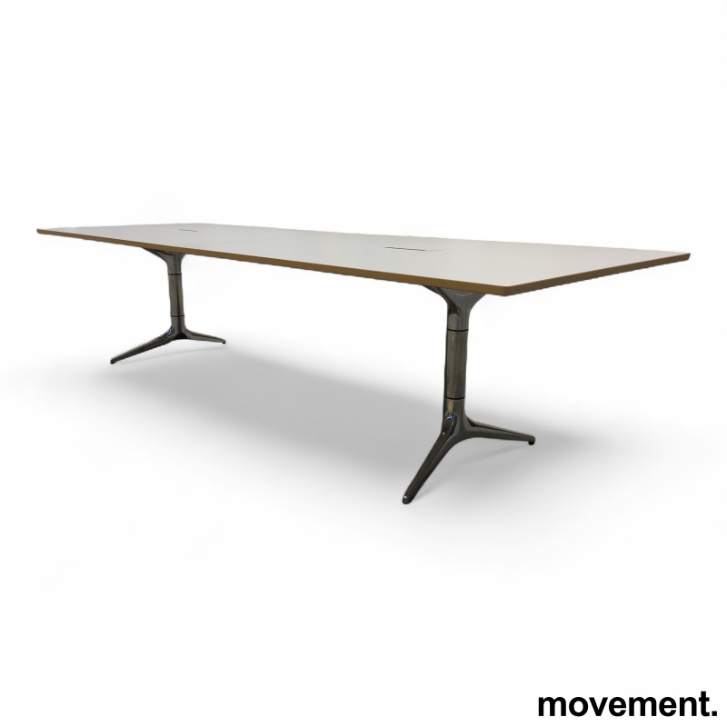 HideTech møtebord 300x100cm Hvit - 3 / 4