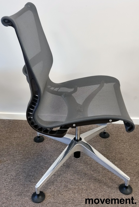 Setu  Grafittgrå mesh, krom med