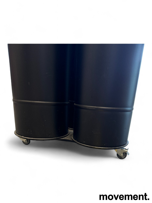 Brooklyn bin 3 bøtter Sort, Pent - 2 / 3