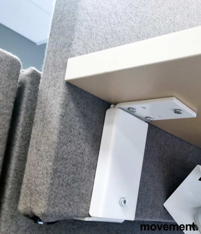 Face bordskjerm 140x65cm Lyst grått - 4 / 5