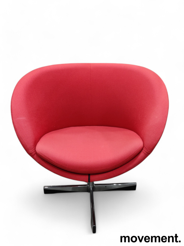 Planet Mørk coral, ben i krom, Pent