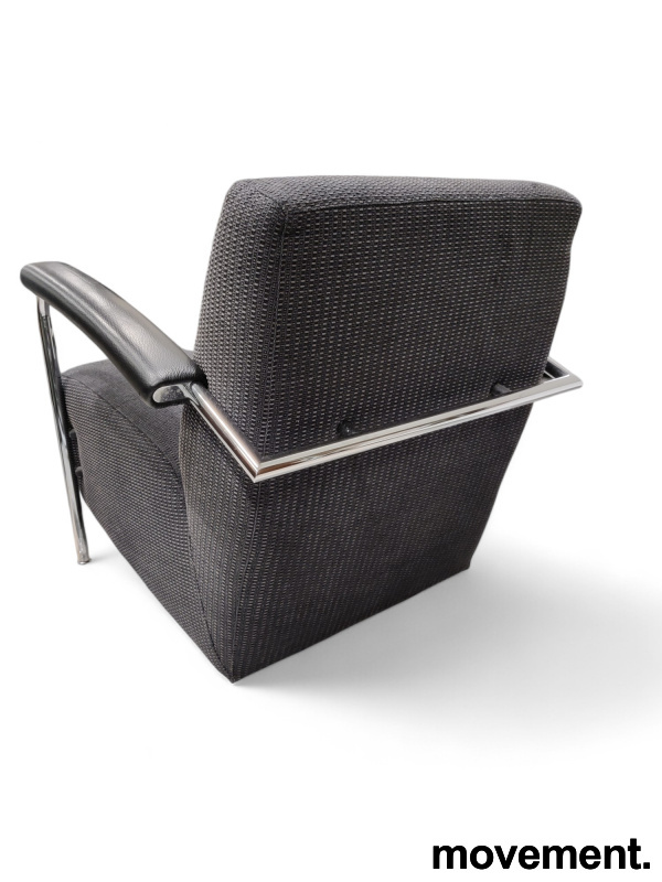 Scylla loungestol Grått stoff, ben - 3 / 6