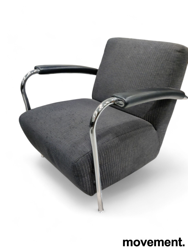 Scylla loungestol Grått stoff, ben - 1 / 6