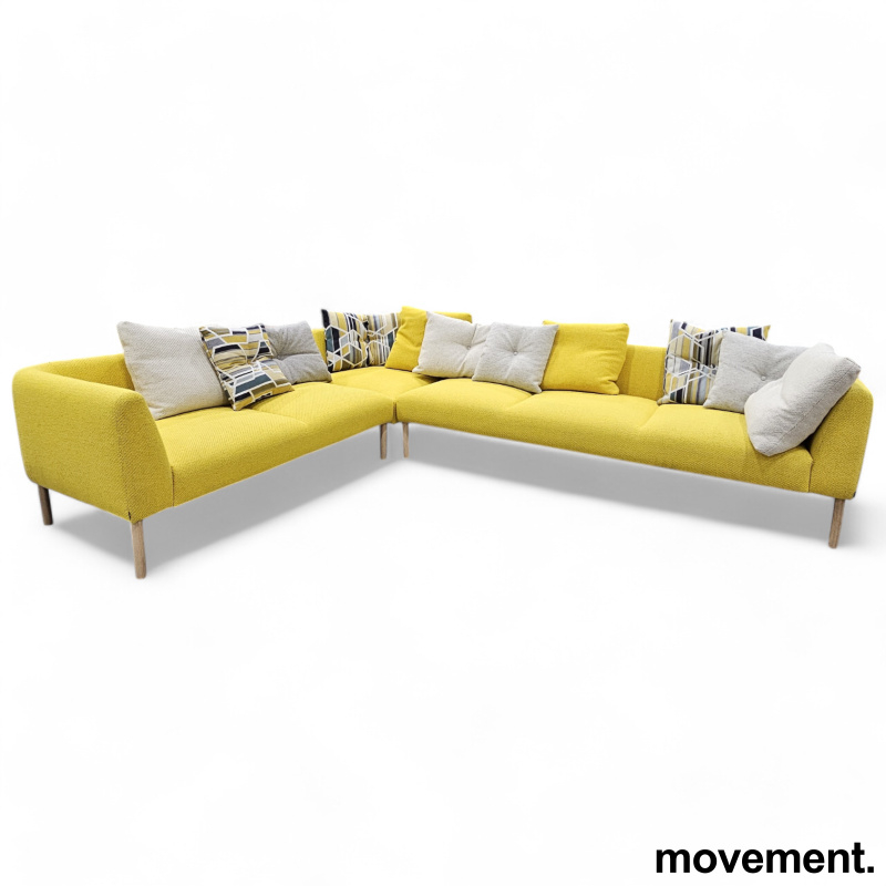 Nooa hjørnesofa 2+4 seter Gult