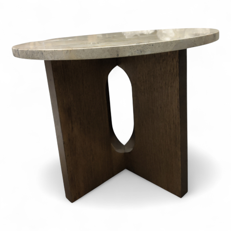 Androgyne Side table Ø=50cm Dark