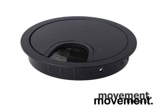 Kabelgjennomføring 80mm Sort,