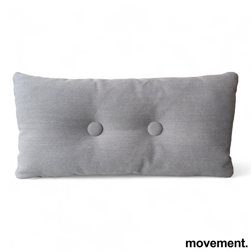 Dot pute 2 knapper Lys grått stoff - 1 / 3