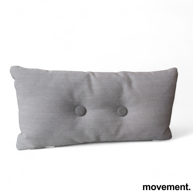 Dot pute 2 knapper Lys grått stoff - 2 / 3