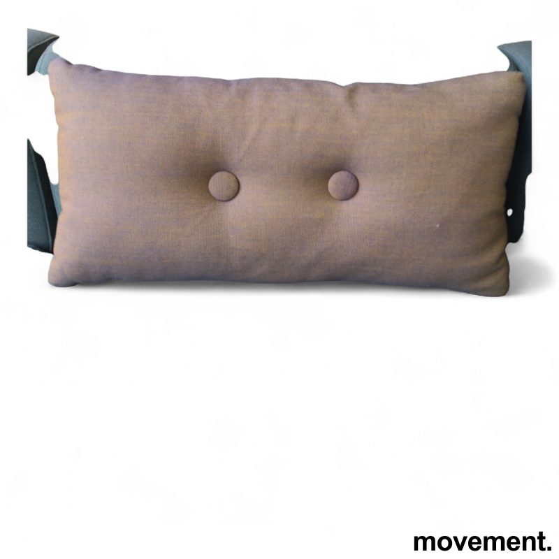 Dot pute 2 knapper Brunt stoff, - 1 / 2