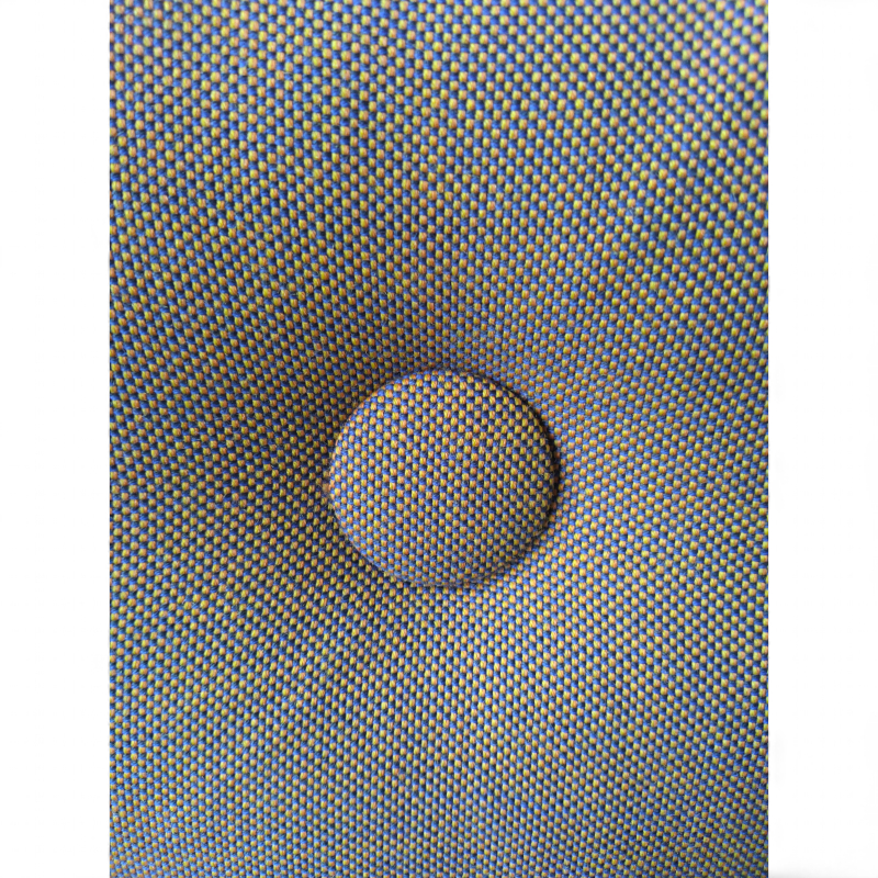 Dot pute 2 knapper Brunt stoff,