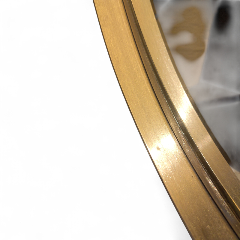 Speil Ø70 Børstet stål, Pent brukt