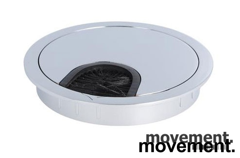 Kabelgjennomføring 80mm Krom,