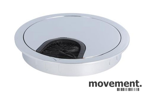 Kabelgjennomføring 80mm Krom,