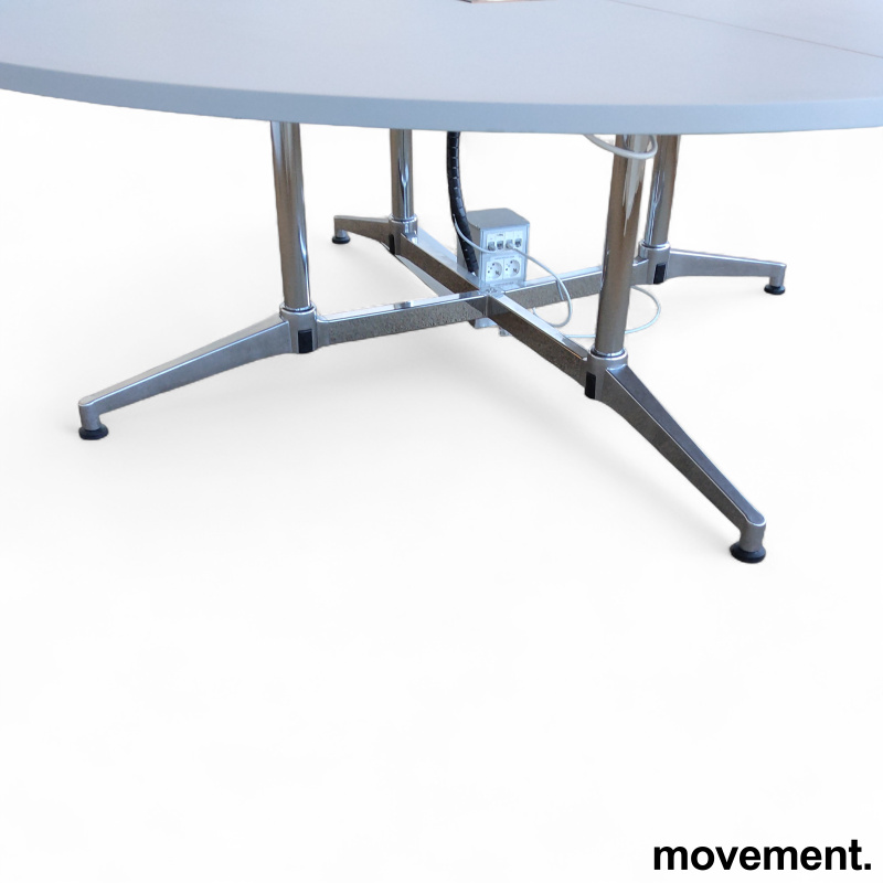 Møtebord Ø=210cm Varmgrå linoleum, - 4 / 4