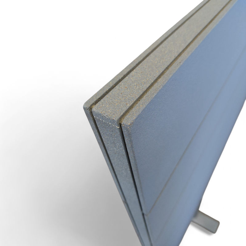 Skjermvegg 200x125cm Grå, Pent