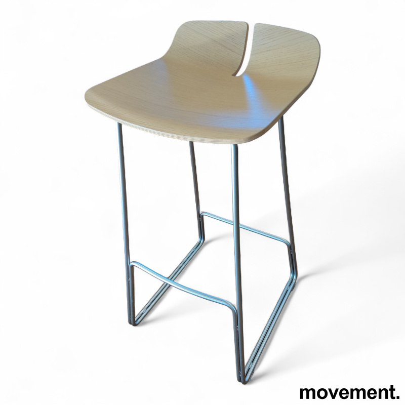 Link barstol 75cm Eikefiner, Pent - 1 / 3