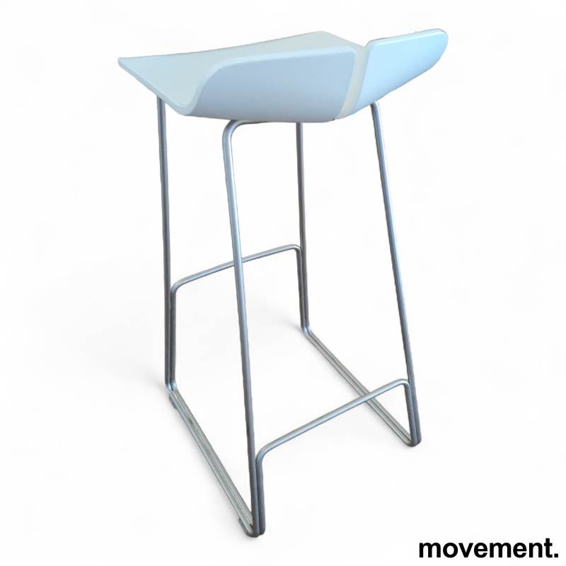 Link barstol 75cm Hvit, Pent brukt - 2 / 2