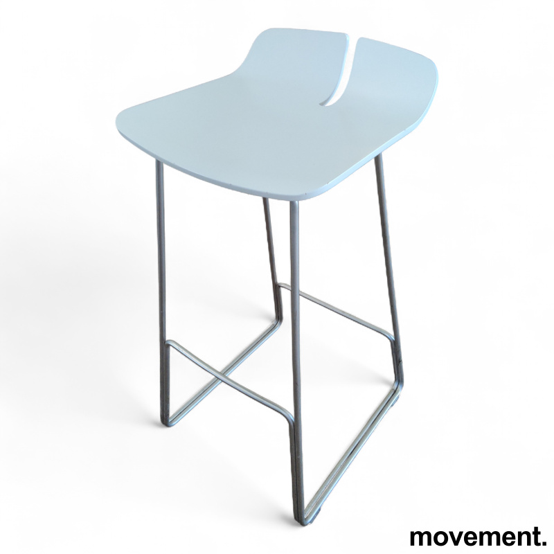 Link barstol 75cm Hvit, Pent brukt - 1 / 2