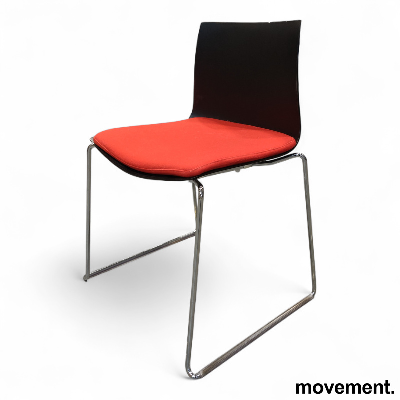 Catifa 46, 4 bein, plast Sort, pute - 1 / 2