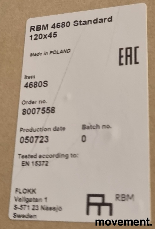 Standard 4680 klappbord 120x45cm - 6 / 6