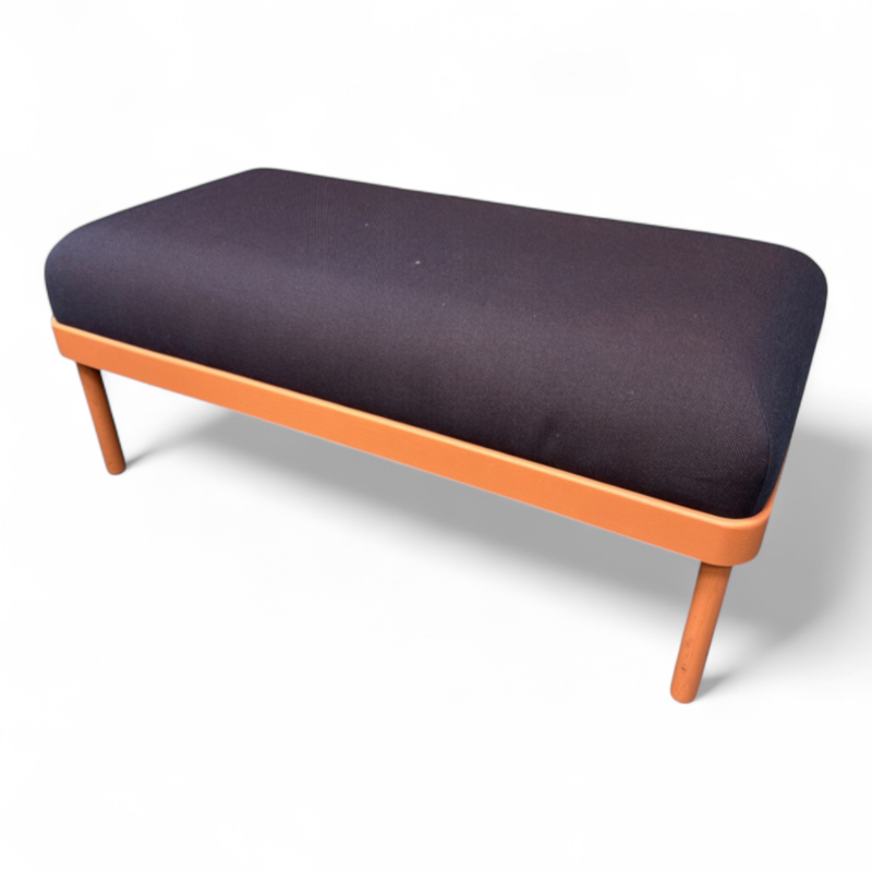 Mosiaco benk, 95cm Blått stoff, ben