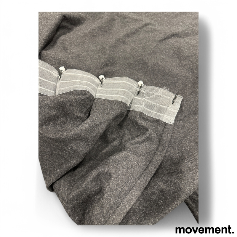 Gardin 380x220cm Gråmelert stoff - 3 / 3