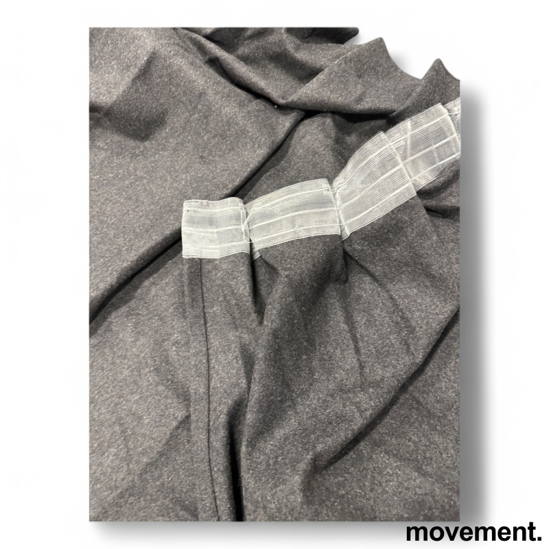 Gardin 200x340cm Gråmelert stoff