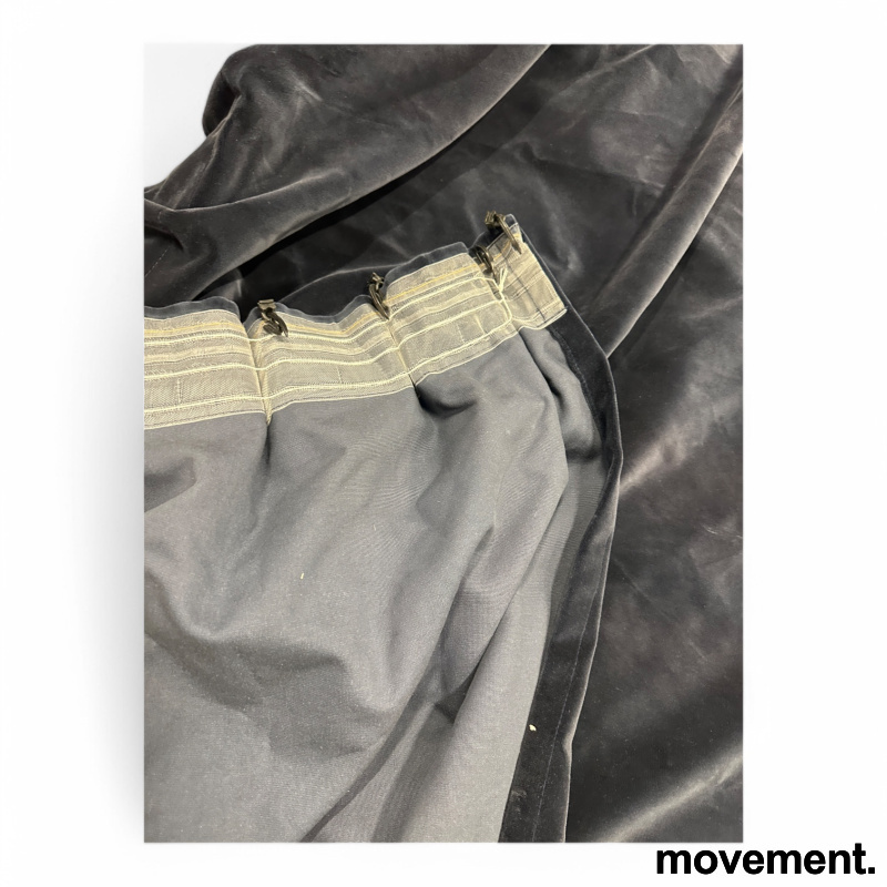 Gardin 420x280cm Mørk blå velour - 3 / 3