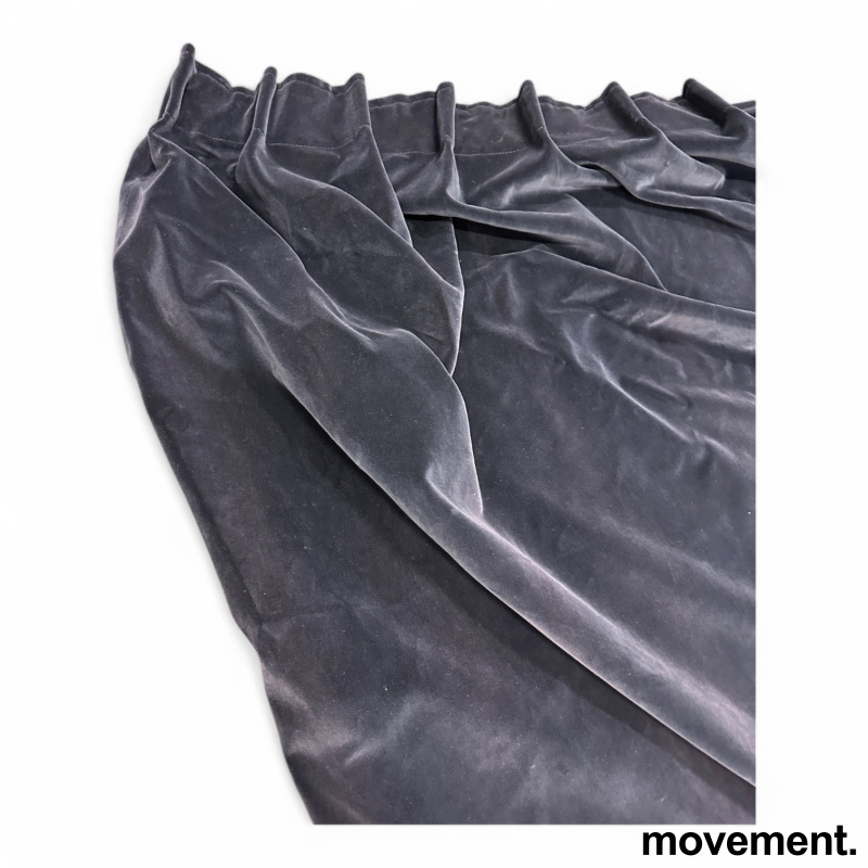 Gardin 420x280cm Mørk blå velour