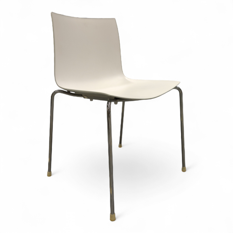 Catifa 46, 4 bein, plast Hvit