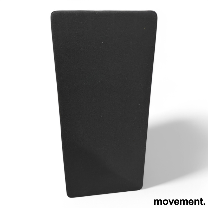 Vesta bordskillevegg 140x65cm Sort - 1 / 2