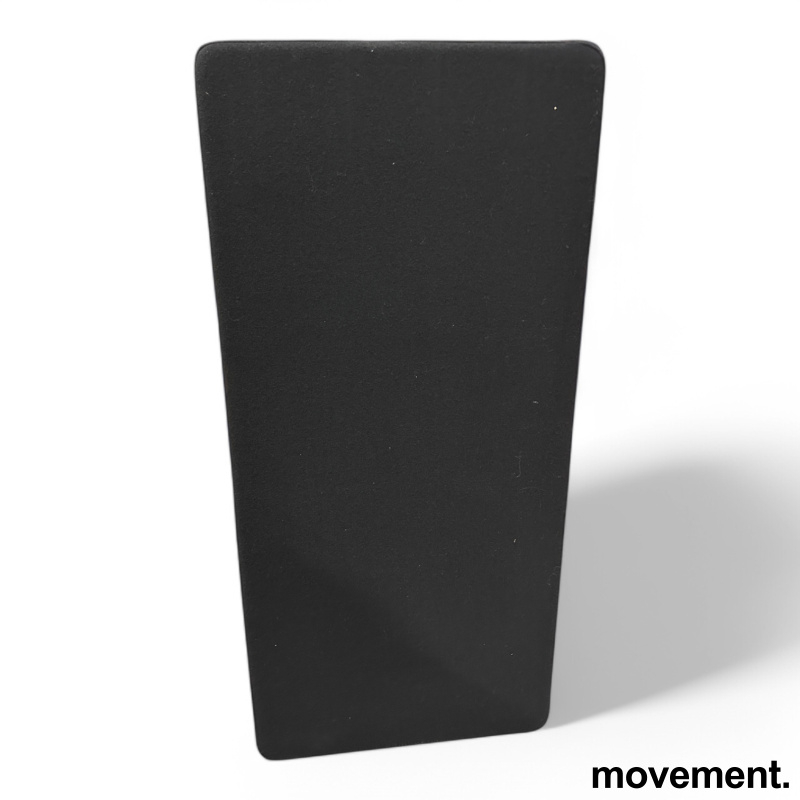 Vesta bordskillevegg 140x65cm Sort