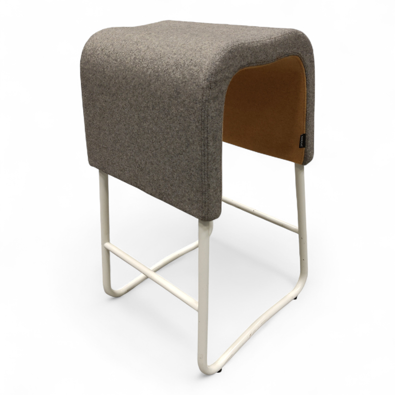 Plint barstol 38cm, lav lys