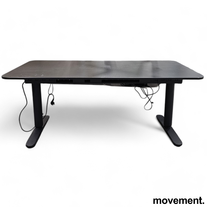 Bekant hevsenk 160x80cm Sort, Pent