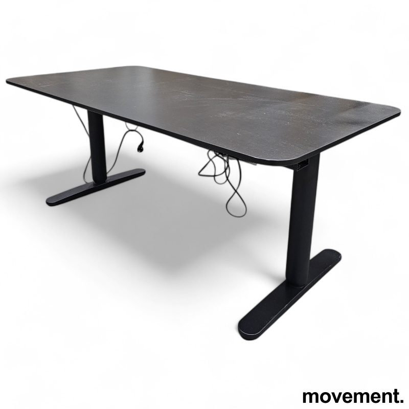 Bekant hevsenk 160x80cm Sort, Pent