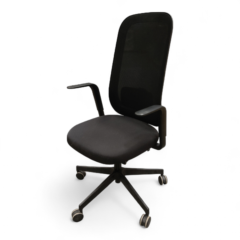 Skate, mesh rygg og armlene Sort