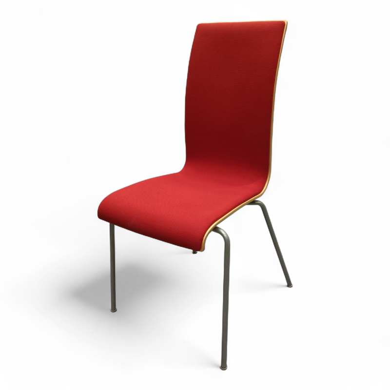 Bella forsidepolstret Rødt stoff