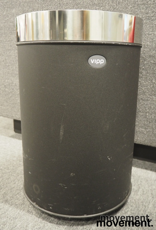 Vipp51 papirkurv Sort, Pent brukt - 1 / 2